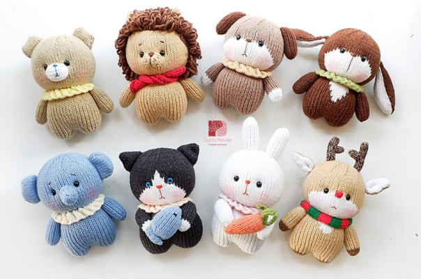 top các loại gấu bông handmade xinh 